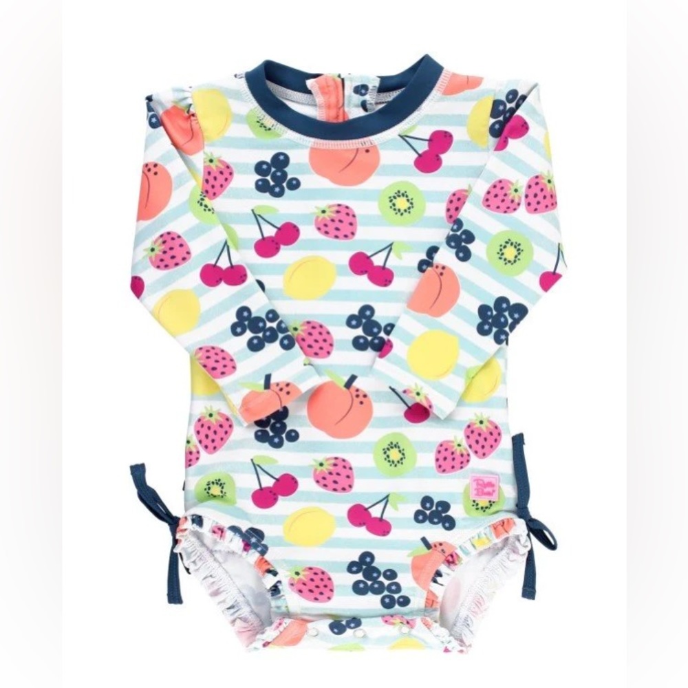 RuffleButts Fruit Fiesta One Piece Rash Guard